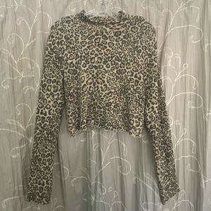 Urban outfitter cheetah turtleneck